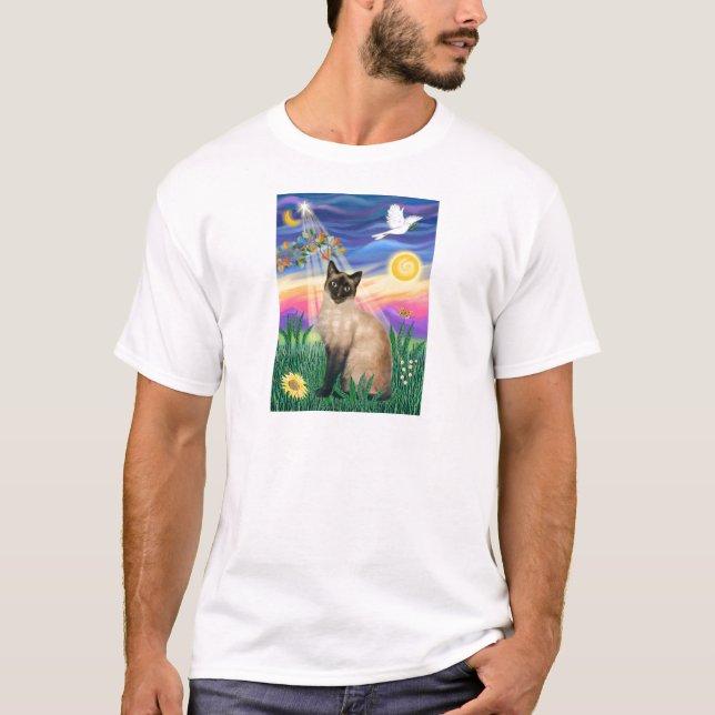 Camiseta Gato Siamés - Crepúsculo (Anverso)