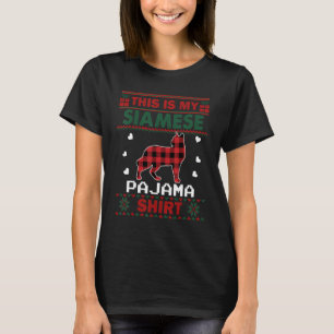 Camiseta Gato Siamés Esta Es Mi Fea Cristiandad Pajama Siam