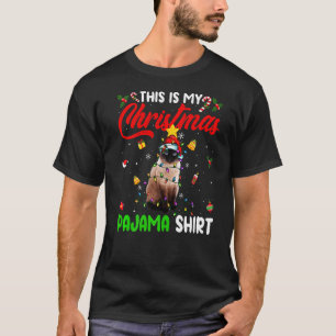 Camiseta Gato siamés Este es mi pijama de Navidad Navidad