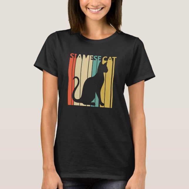 Camiseta Gato siamés lindo (Anverso)