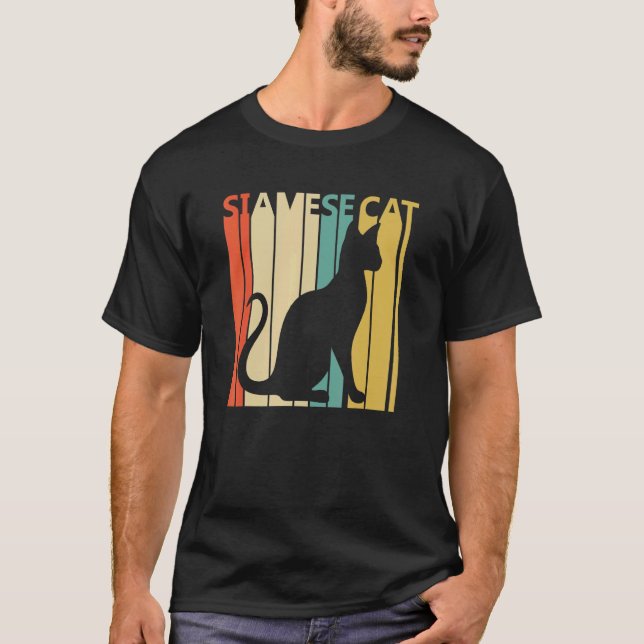 Camiseta Gato siamés lindo (Anverso)