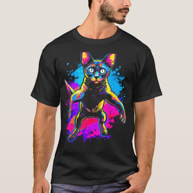 Camiseta Gato siamés más divertido (Anverso)