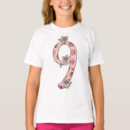 Camiseta Gato Siamés Noveno Cumpleaños Para Niños Cats Cats