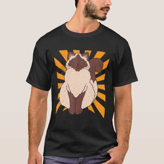 Camiseta Gato siamés Ragdoll (Anverso)