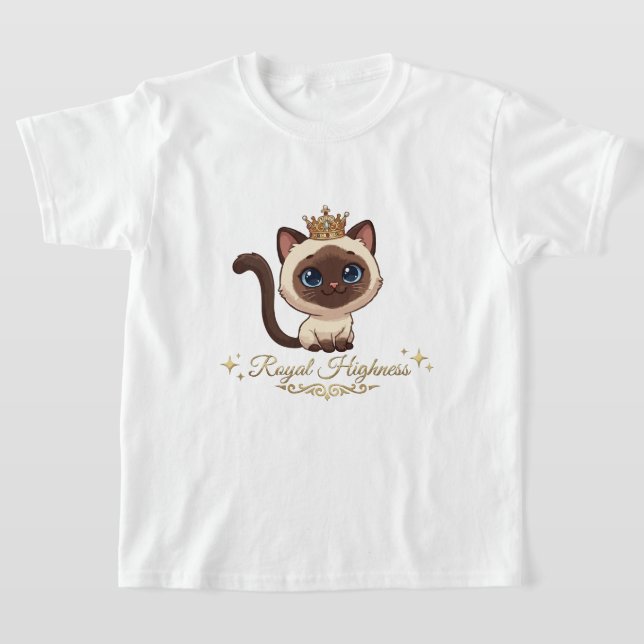 Camiseta Gato siamés real lindo (Distribución)