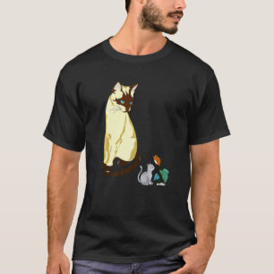 Camiseta Gato siamés sentado Gato siamés Sunflower Fragra