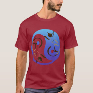 Camiseta Gato siamés Yin y YangT-Camisa