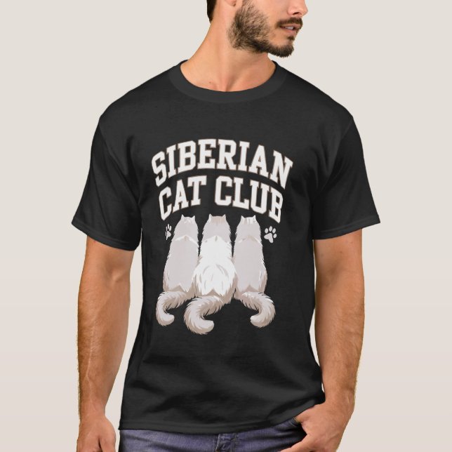 Camiseta Gato Siberiano (Anverso)