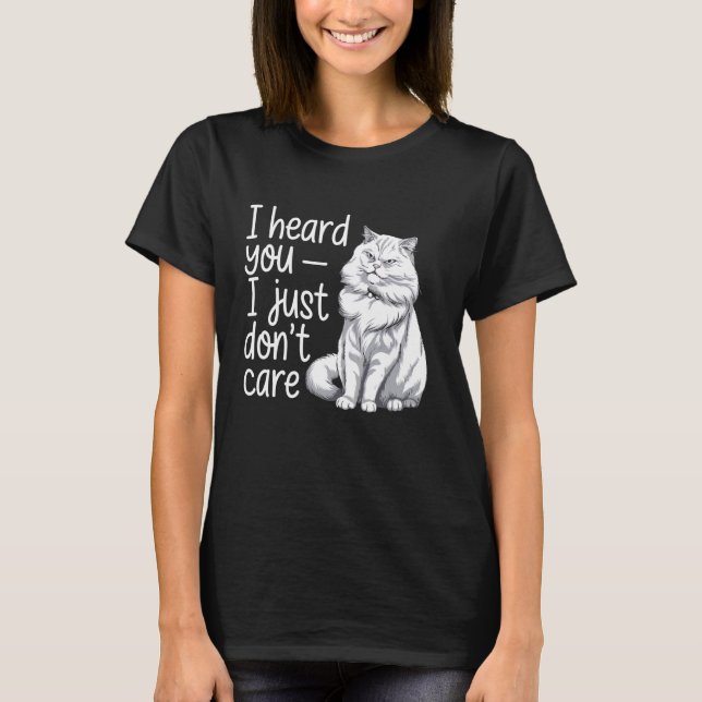 Camiseta Gato siberiano divertido (Anverso)