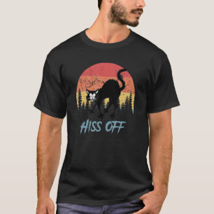 Camiseta Gato Silbido Fuera Gato Gato Negro Halloween