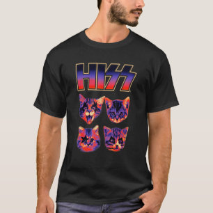 Camiseta Gato silbido Gatos Gatitos Música Rock Gato Silb