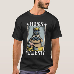 Camiseta Gato Silbido Majestad Gato En Amante De La Caja Di