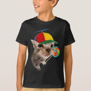 Camiseta Gato Silencioso Con Meme De Lollipop