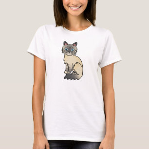 Camiseta Gato Silver Tabby Birman / Ragdoll