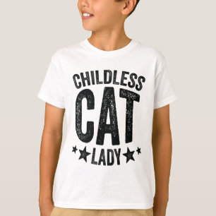 Camiseta Gato sin hijos: Comma La Kamala Harris por el pres