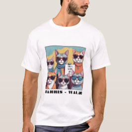 Camiseta Gato sin hijos dama gatitas sin hijos damas para K