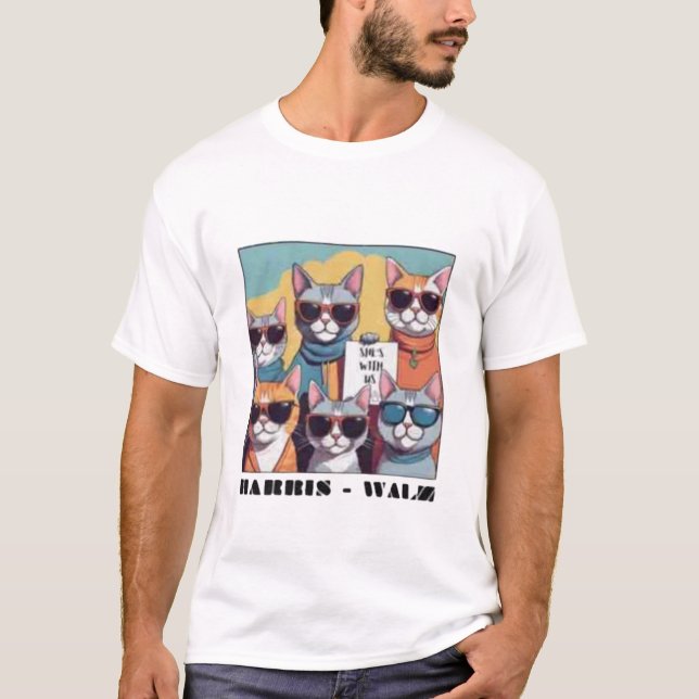 Camiseta Gato sin hijos dama gatitas sin hijos damas para K (Anverso)