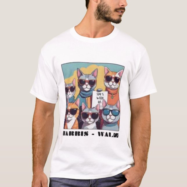 Camiseta Gato sin hijos dama gatitas sin hijos damas para K (Anverso)
