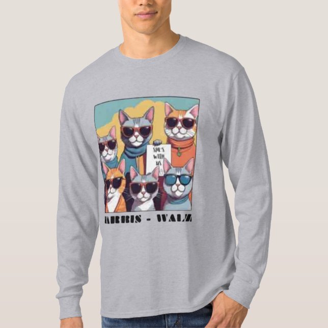 Camiseta Gato sin hijos dama gatitas sin hijos damas para K (Anverso)