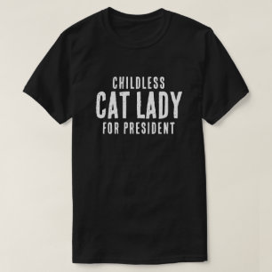 Camiseta Gato sin hijos de la presidenta Kamala Harris