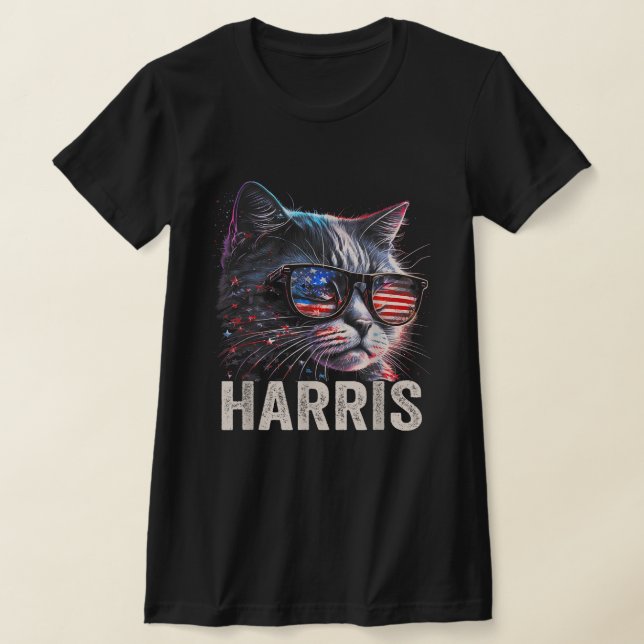 Camiseta Gato sin hijos Lady, Harris 2024 (Distribución)