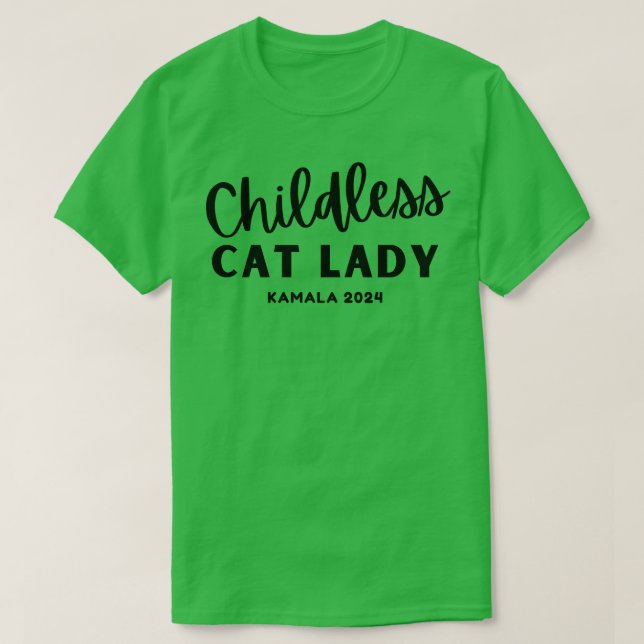 Camiseta Gato sin hijos Lady TShirt (Diseño del anverso)