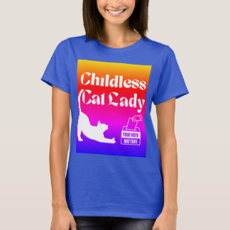 Camiseta Gato sin hijos Lady Vote Tee