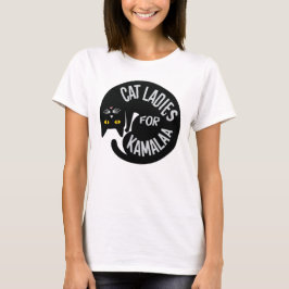 Camiseta Gato sin hijos para las damas de Kamala harris | 2