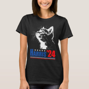 Camiseta Gato Sin Niños Damas Para Kamala Harris 24 Usa Ele