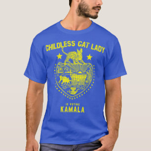 Camiseta Gato sin niños vota por Kamala