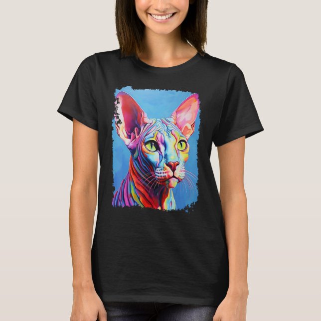 Camiseta Gato sin pelo Sphynx Cool (Anverso)