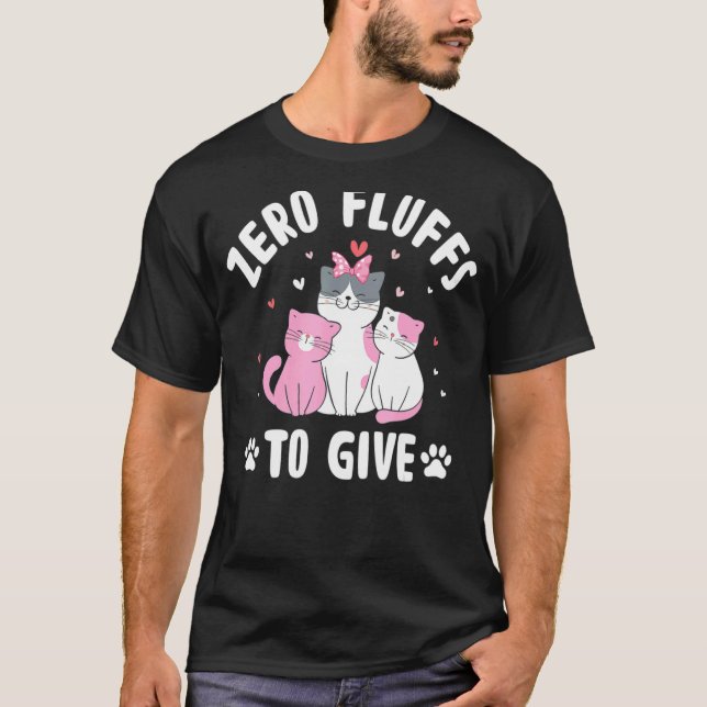 Camiseta Gato Sin Pelusas Que Dar (Anverso)