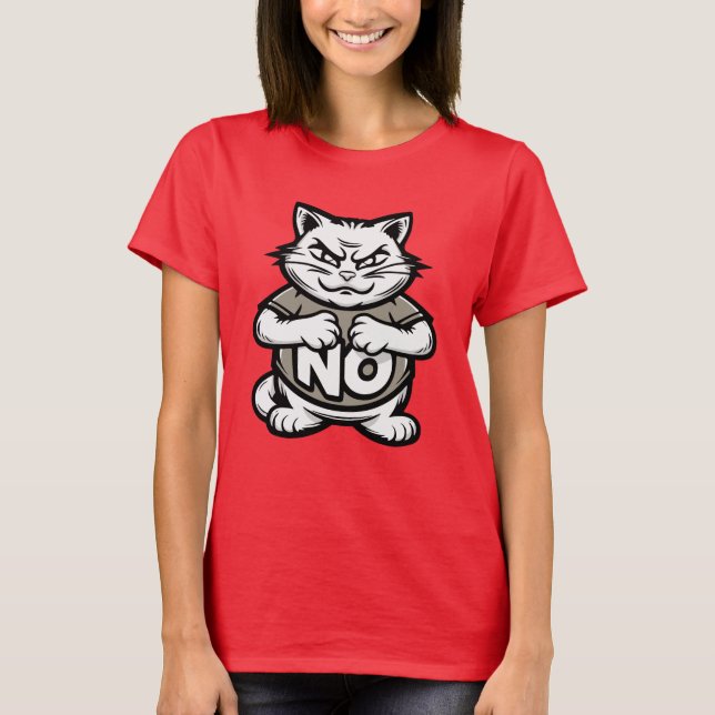 Camiseta Gato sin texto gracioso (Anverso)