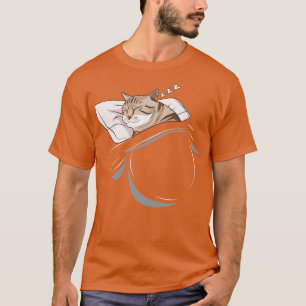 Camiseta Gato Sleeping Animal Nap Napping Slumber