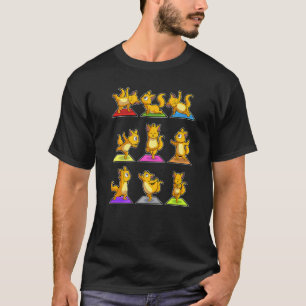 Camiseta Gato Sloth Yoga Poses Gimnasia Deportiva Ohm Heart