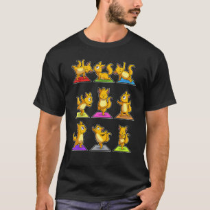 Camiseta Gato Sloth Yoga Poses Gimnasia Deportiva Ohm Heart
