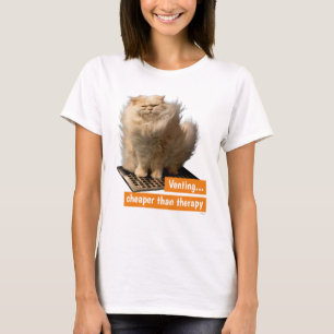 Camiseta Gato sobre Grado