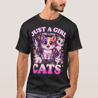Camiseta Gato Solo Una Chica Que Ama Gatos