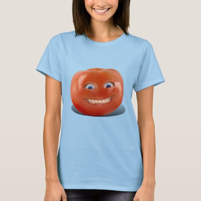 Camiseta Gato sonriente de cara feliz (Anverso)