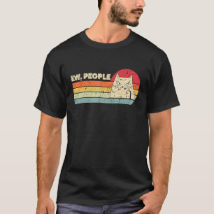 Camiseta Gato Sonrisa Meme estilo retro Gente pequeña Gato