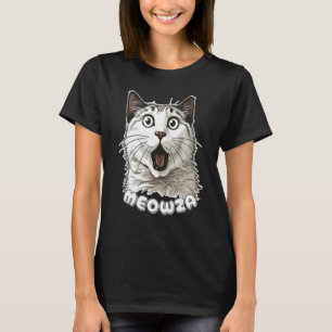 Camiseta Gato Sorprendido Divertido Meowza