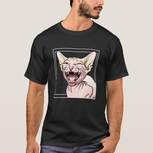 Camiseta Gato Sphynx (Anverso)