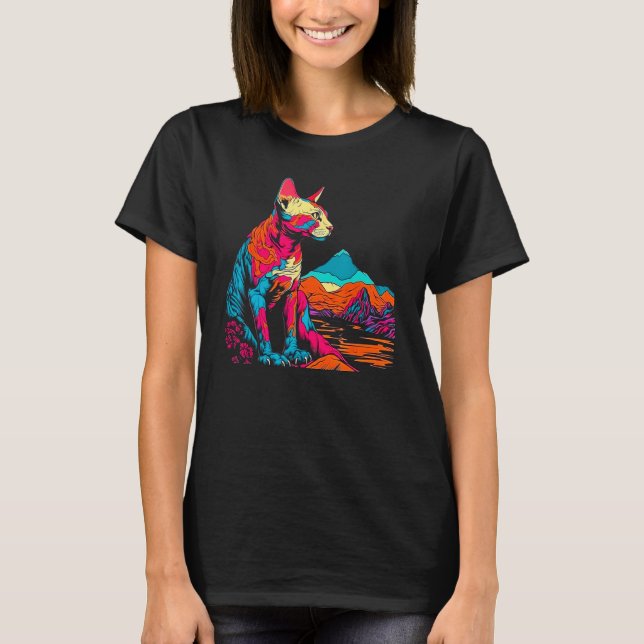 Camiseta Gato Sphynx (Anverso)