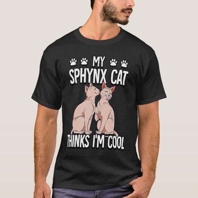 Camiseta Gato Sphynx  10 (Anverso)