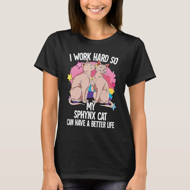 Camiseta Gato Sphynx  3 (Anverso)