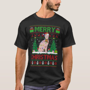 Camiseta Gato Sphynx Árbol de Navidad Papá Noel Feo Gato Sp