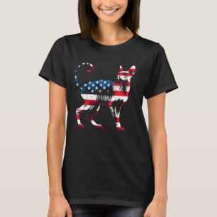 Camiseta Gato Sphynx Bandera Americana - Sphynx Ca Patrióti