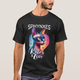 Camiseta Gato Sphynx Besa Amor de Gato Sphynx