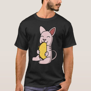 Camiseta Gato Sphynx Comiendo Un Taco Mascota
