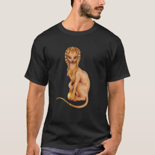Camiseta Gato Sphynx con disfraz egipcio acuarela para gato